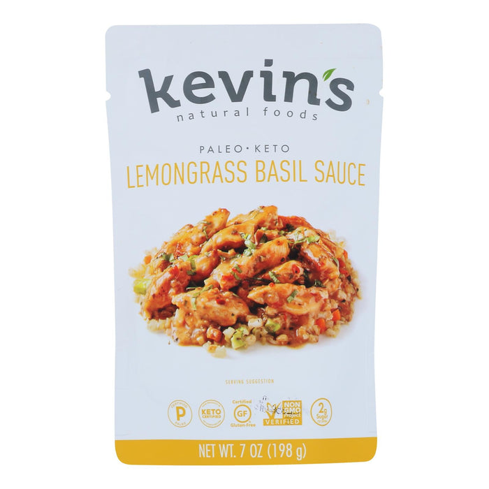 Kevin's Natural Foods Lemongrass Basil Pasta Sauce, 7 Oz Bottles (Pack of 12)