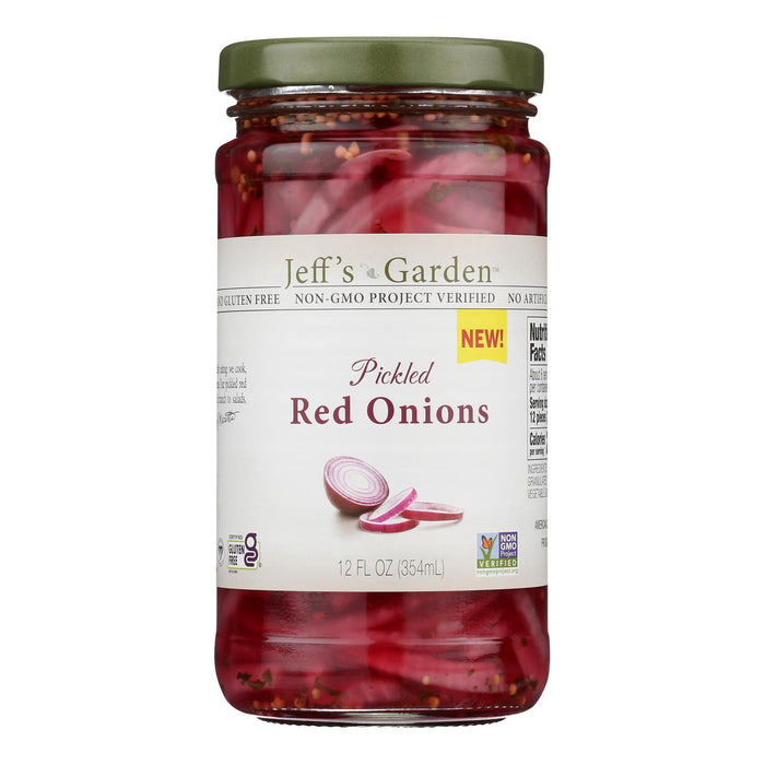 Jeff's Garden Pickled Red Onions - 6 to 12 FZ - Case of 6