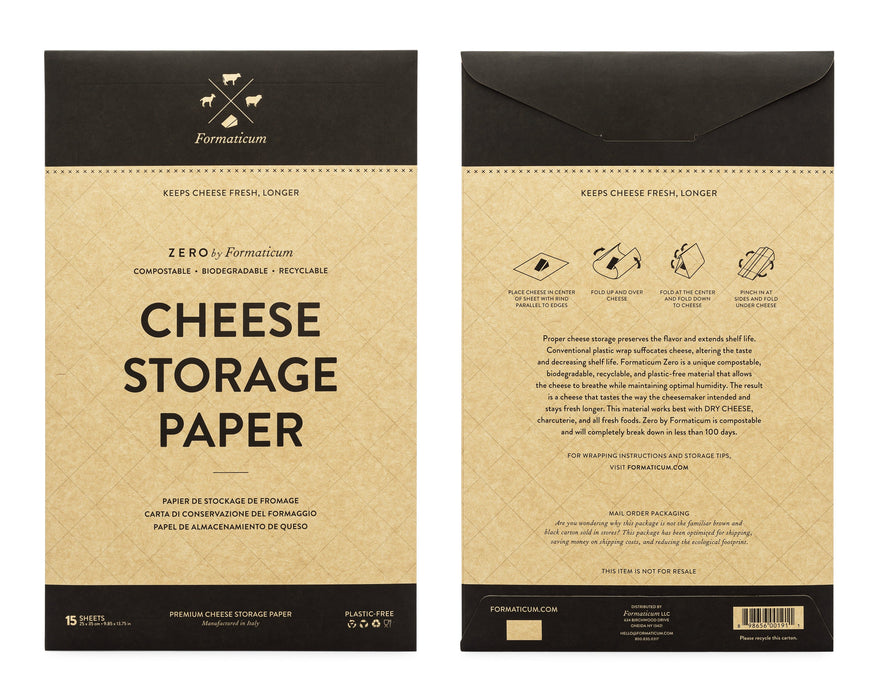 Zero Cheese Storage Paper