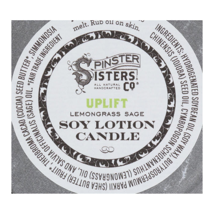 Spinster Sisters Co. Uplift Body Lotion Candle Case of 4, 6.2 Oz.