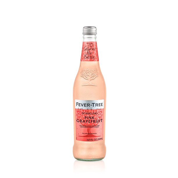 Fever-Tree Premium Sparkling Pink Grapefruit Mixer, 16.9 Fl. Oz., Case of 8