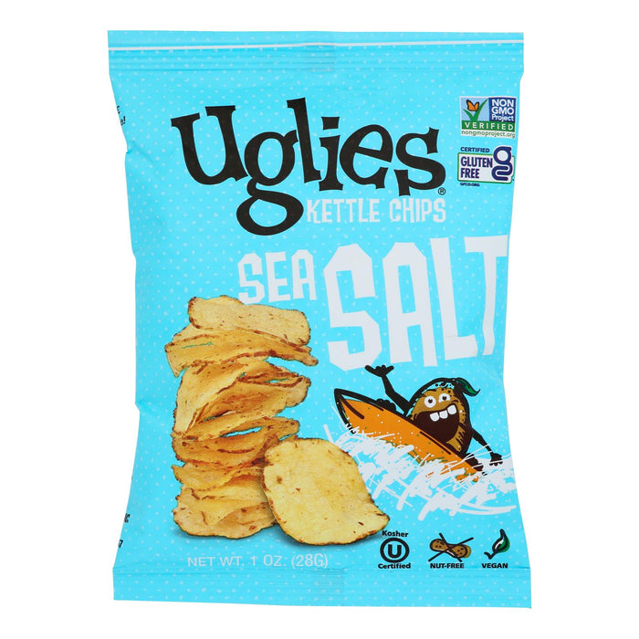 Uglies Potato Chips Sea Salt, 1.0 Oz (Case of 32)