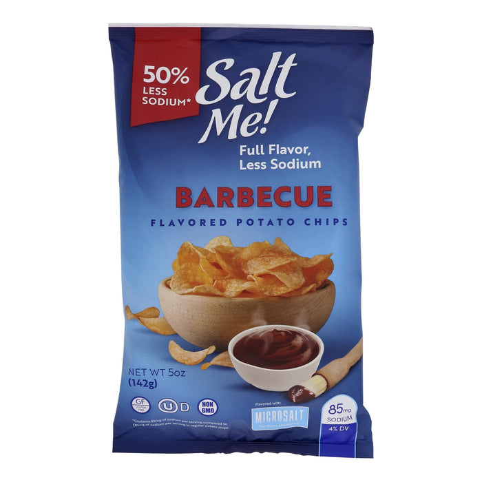 SaltMe! BBQ Potato Chips, 5 Oz - Value Pack of 12