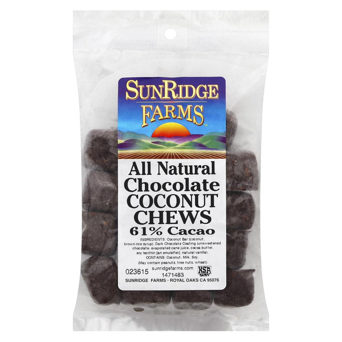 Sunridge Farms Dark Chocolate Coconut Chews - 10lb Bulk Bag