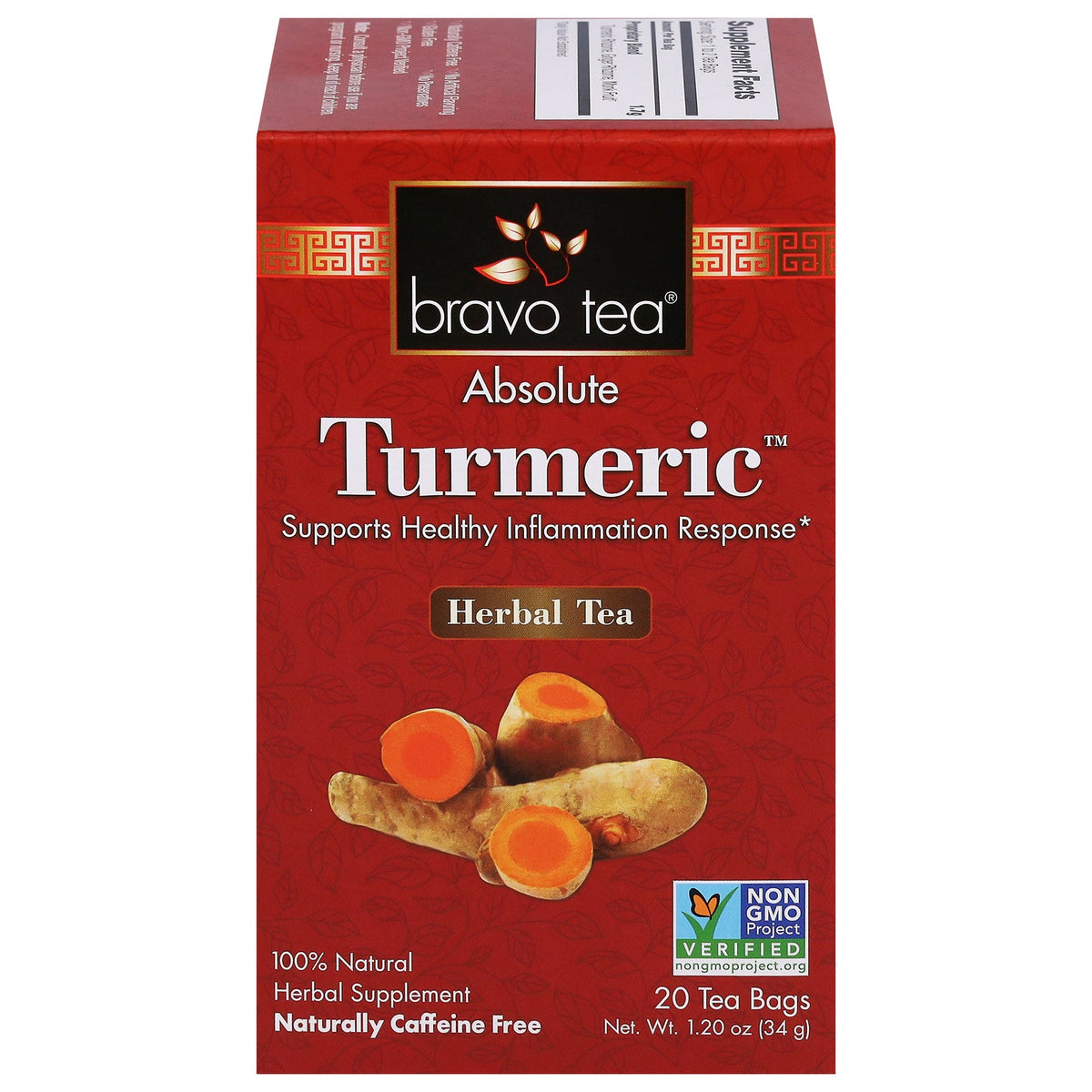 Bravo Teas and Herbs Absolute Turmeric Tea - 20 Counts — Specialty Food ...