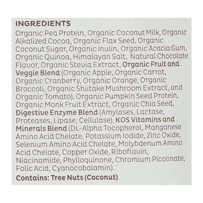 Kos Protein Powder Chocolate 1.37 Oz - Pack of 12