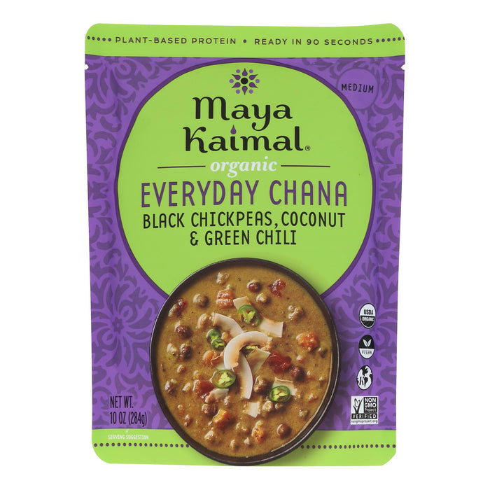 Maya Kaimal Chana Masala Coconut Chili, 10 oz - Pack of 6