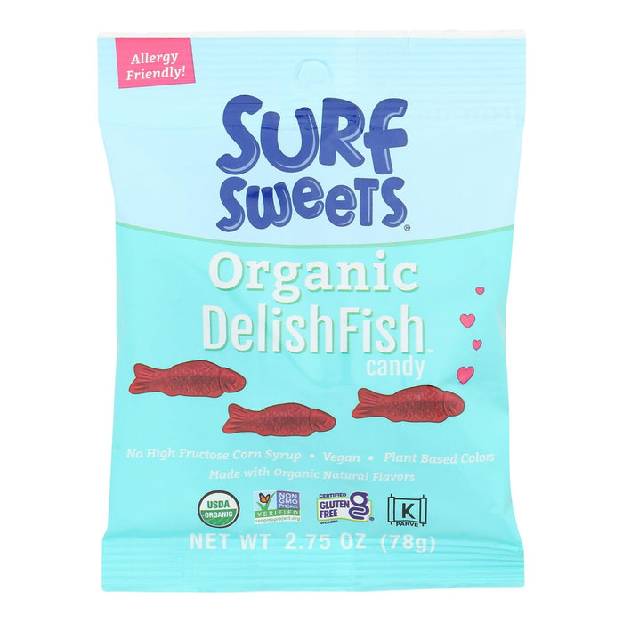 Surf Sweets Delishfish Candy - Case of 12 - 2.75 oz Packs