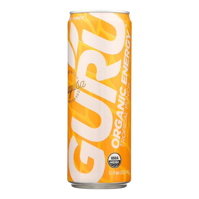 Guru Energy Drink - Guayusa Energy Drink - Case of 24 - 12 Oz