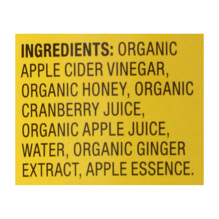 Bragg Apple Cider Vinegar with Cranberry, 16 fl oz per Bottle (Case of 12)