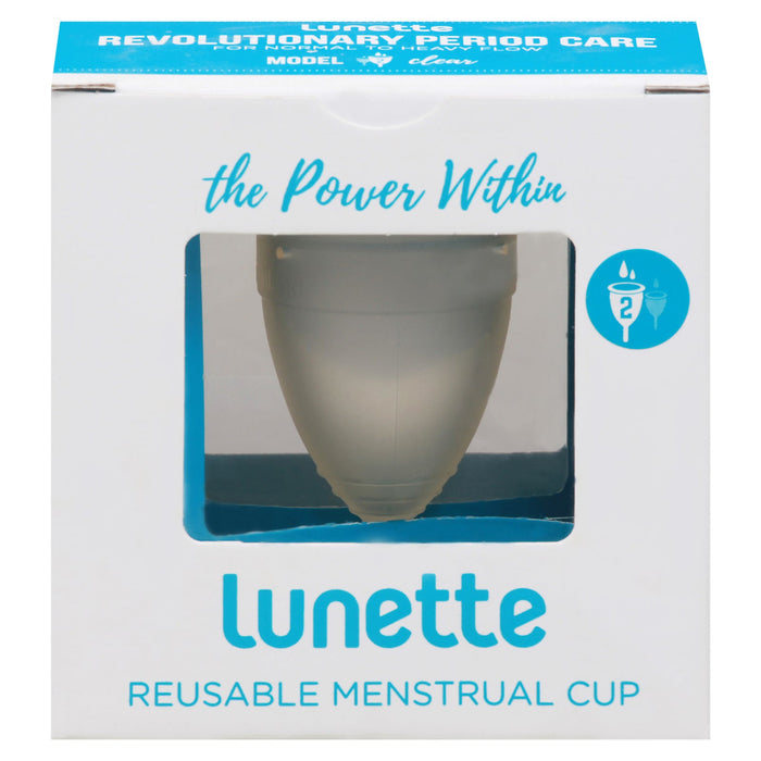 Lunette Clear Menstrual Cup Size 2