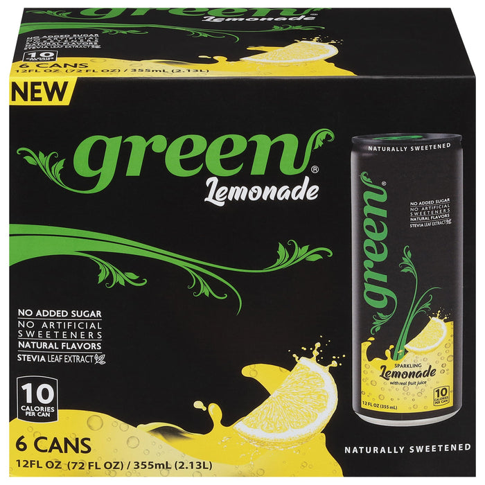 Sparkling Green Lemonade, Case of 4 (6/12 Fl. Oz. Cans)