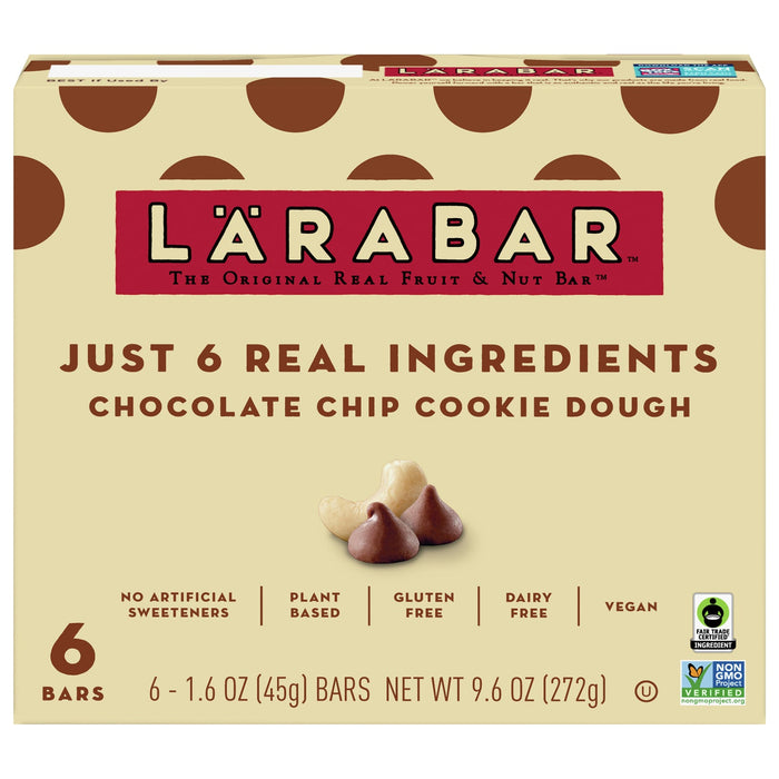 Larabar Cookie Dough Bars - Case of 8 (6/1.6-Ounce)