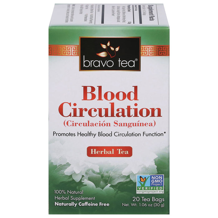 Bravo Teas And Herbs Blood Circulation Tea 20 Count