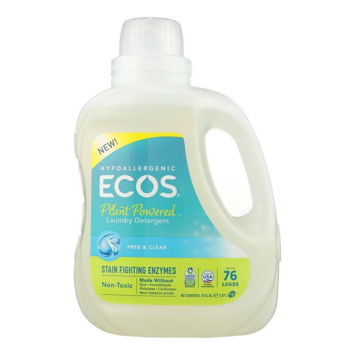 Ecos Laundry Detergent Free & Clear - 4 x 70 fl oz