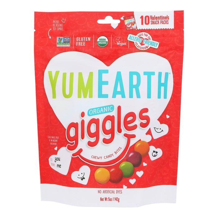 YumEarth Candy V-Tines Giggle - 5 oz Pack of 18