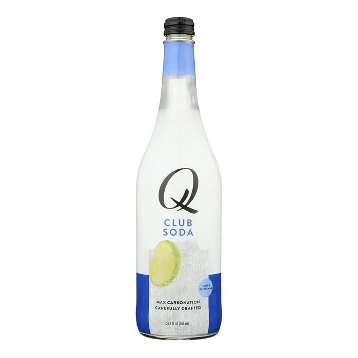 Q Drinks Club Soda, 25.4 fl oz (Case of 8) - Premium Kosher Mixer
