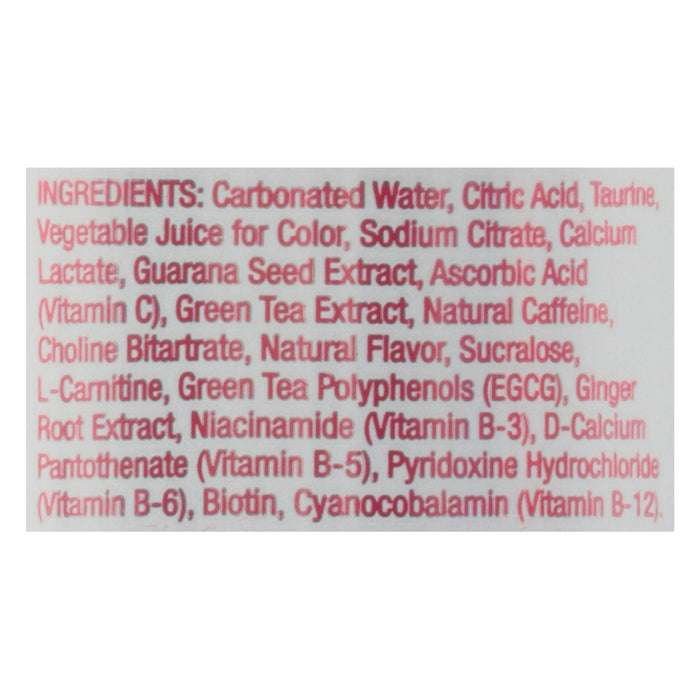 Aspire Healthy Energy Sparkling Raspberry Acai, 12-Pack 12 Oz Cans