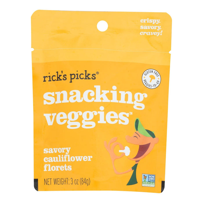 Rick's Picks Savory Cauliflower Snacking Veggies, 3 oz - Case of 10