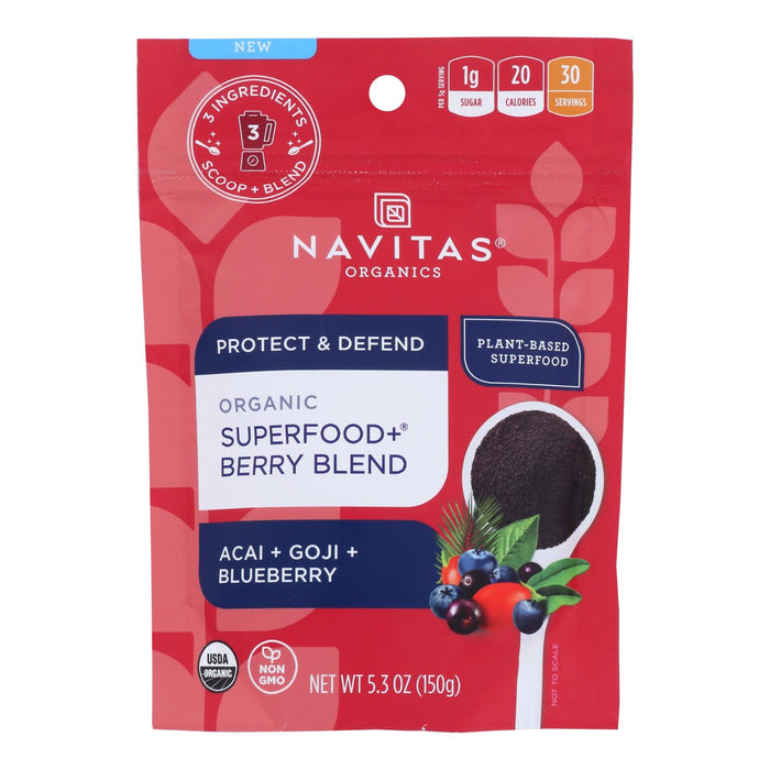 Navitas Organics Sprouted Antioxidant Berry Blend, 5.3 oz (Case of 6)