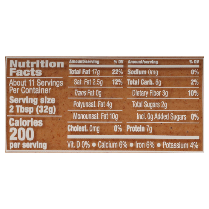 Maranatha Almond Butter, No Sugar Crunchy, 12 Oz (Pack of 6)