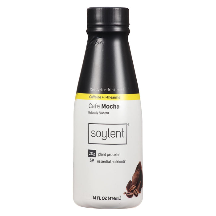 Soylent Cafe Moka - Infused Vegan Meal Replacement Drinks -  (12 x 14 Fl Oz)