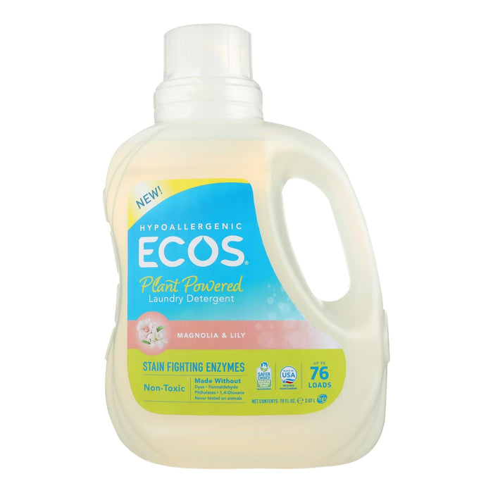 Ecos Magnolia & Lily Laundry Detergent (4 - 70 Fl Oz Bottles)