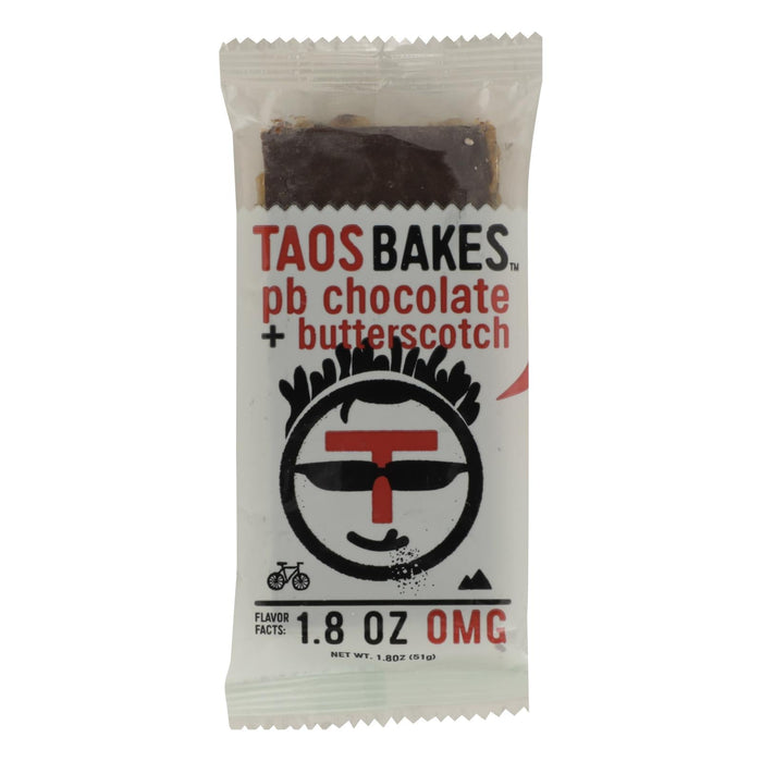 Taos Bakes Chocolate Peanut Butter Butterscotch Cookie Bites, 1.8 Oz, Pack of 12