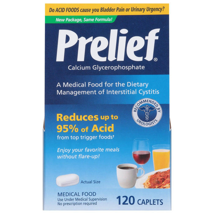 Prelief Dietary Supplement - 120 Easy-Swallow Capsules for Occasional Bladder Discomfort