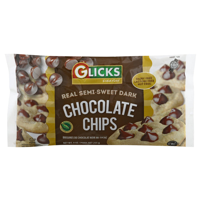 Glick's Finest Semi-Sweet Chocolate Chips, 9 Oz. (Case of 24)