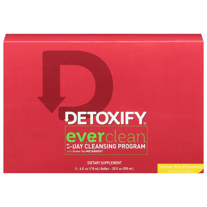 Detoxify Ever Clean Herbal Cleanse: 5-Day Program - 4 Oz Bottles, Pack of 5