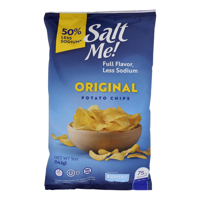 Saltme! Original Potato Chips - 5 Oz, 12-Pack