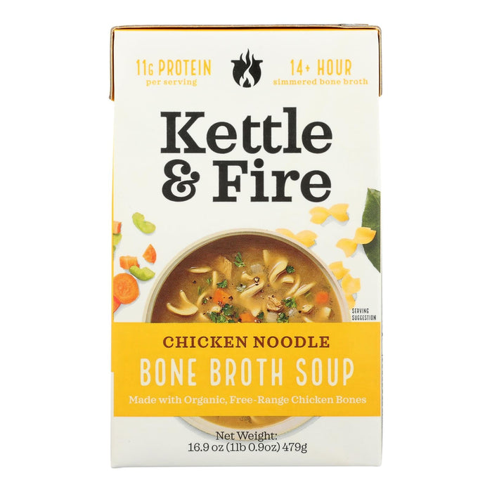 Kettle & Fire Organic Chicken Bone Broth Soup - 16.9 oz