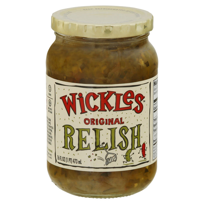 Wickles Relish - Original - Case of 6 - 16 Fl Oz Each