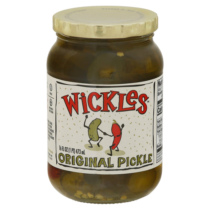 Wickles Pickles Original Chips - 16 Fl Oz - Pack of 6