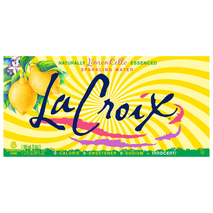 Lacroix Sparkling Water Limoncello Flavor - 3x 8/12 Fz