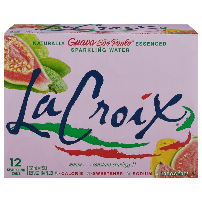 Lacroix Guava Sao Paulo Sparkling Water, 12 Fl Oz (Pack of 2)