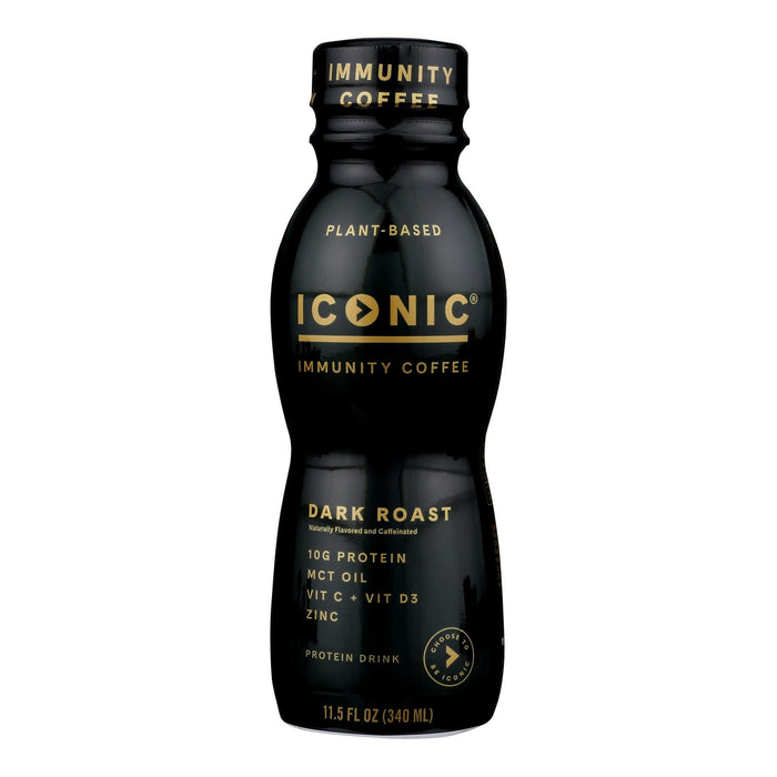 Iconic - Coffee Protein Immune Dark Rst - Case Of 12-11.5 Fz