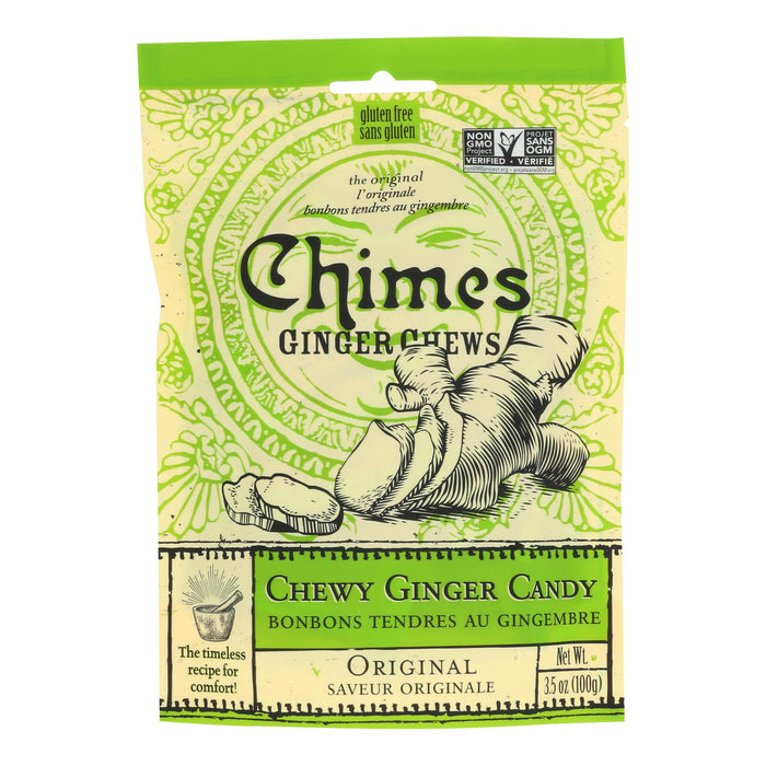 Chimes Ginger Chews Original 3.5 Oz Pack of 12