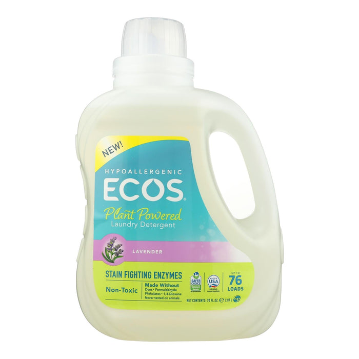 Ecos Lavender Laundry Detergent, 4 Pack - 70 Fl Oz