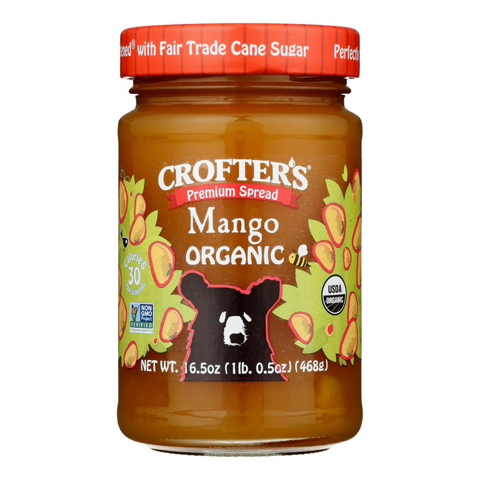 Crofters Organic Mango Preserves Spread, 16.5 Oz - Pack of 6