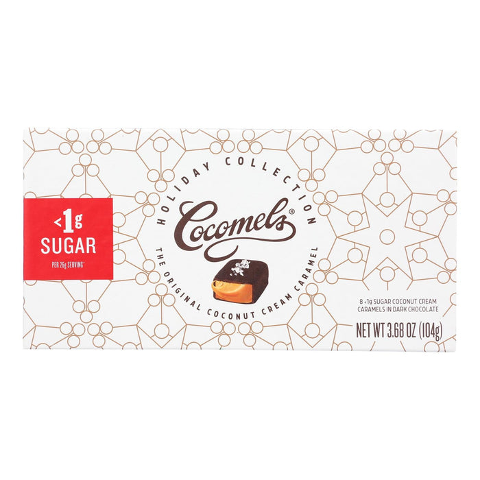 Cocomels Dark Chocolate Caramel Coconut Milk Hard Candy - Case of 12 - 3.68 Oz