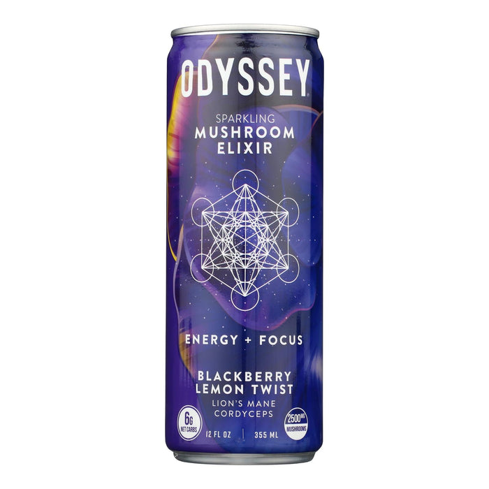 Odyssey Sparkling Energy: Blackberry Lemon, 12-Pack (12 Fl Oz. Each)