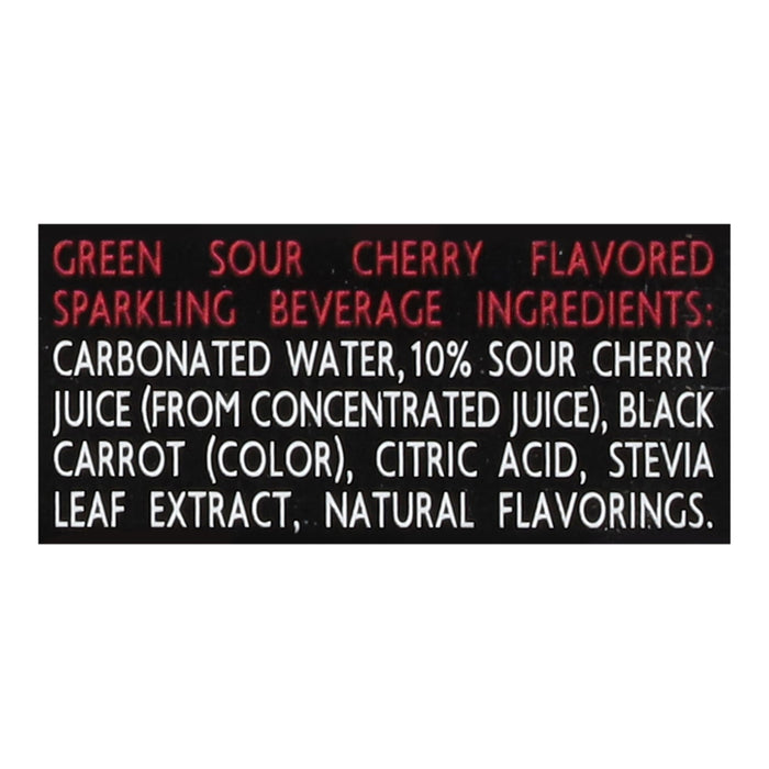 Green Sour Cherry Sparkling Water | 6.75 Fl Oz (Case of 12)