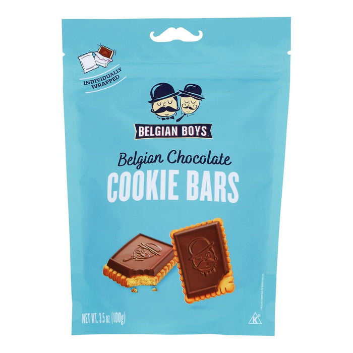 Belgian Boys Bar Belgian Chocolate Cookie 3.5 Oz - Pack of 6