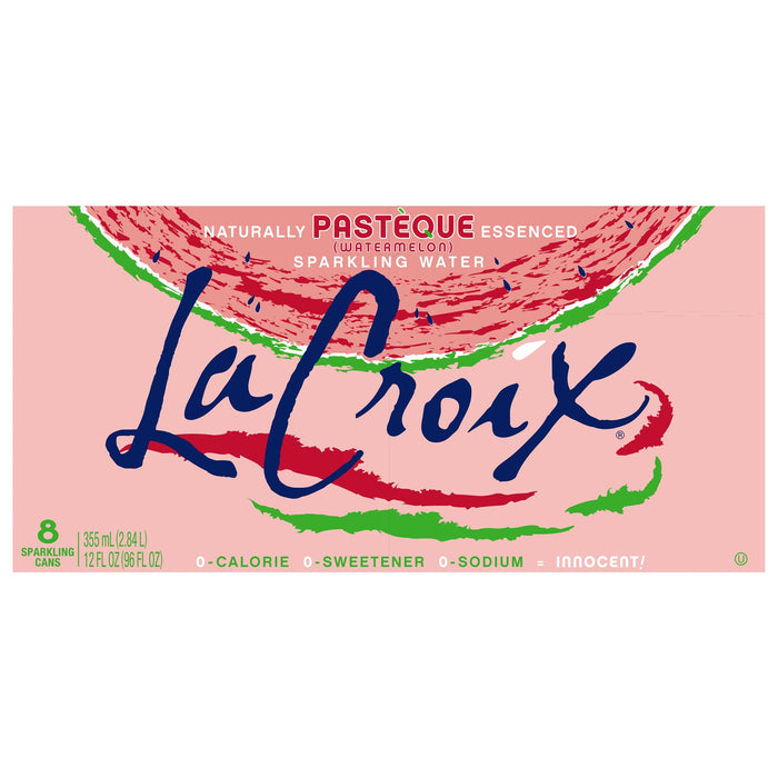 Lacroix Sparkling Water Watermelon - Case of 3, 12 Fl Oz Cans