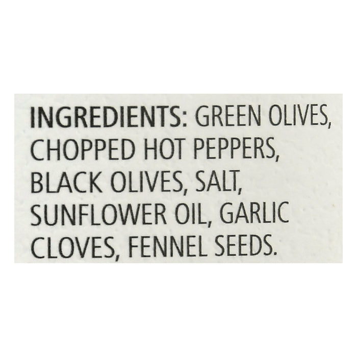 Bono Olive Mix, Spicy Italian Pitted, 9.88 oz - Case of 6