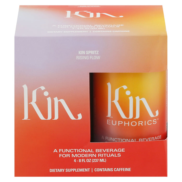 Kin Euphorics Adaptogenic Spritz Case: 6 Packs of 8 Fluid Ounces