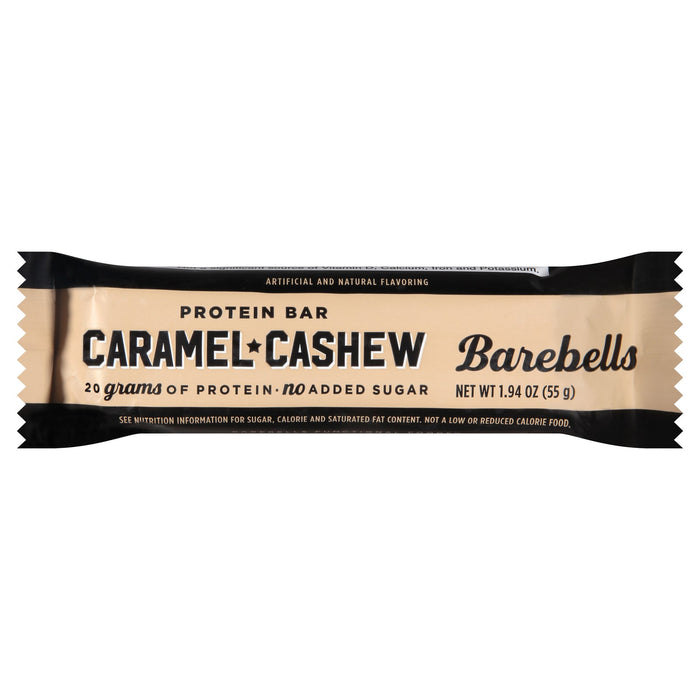 Barebells High Protein Bar Caramel Cashew, 12 x 1.94 Oz Bars (Case of 12)