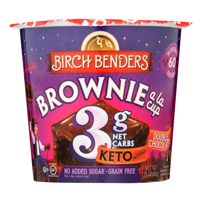 Birch Benders - Brownie A La Cup Double Chocolate - Case Of 8-1.76 Oz